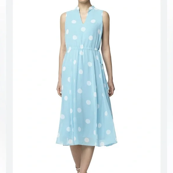 Anne Klein | Dresses | Anne Klein Womens Drawstring Midi Dress Siren Blue |  Poshmark